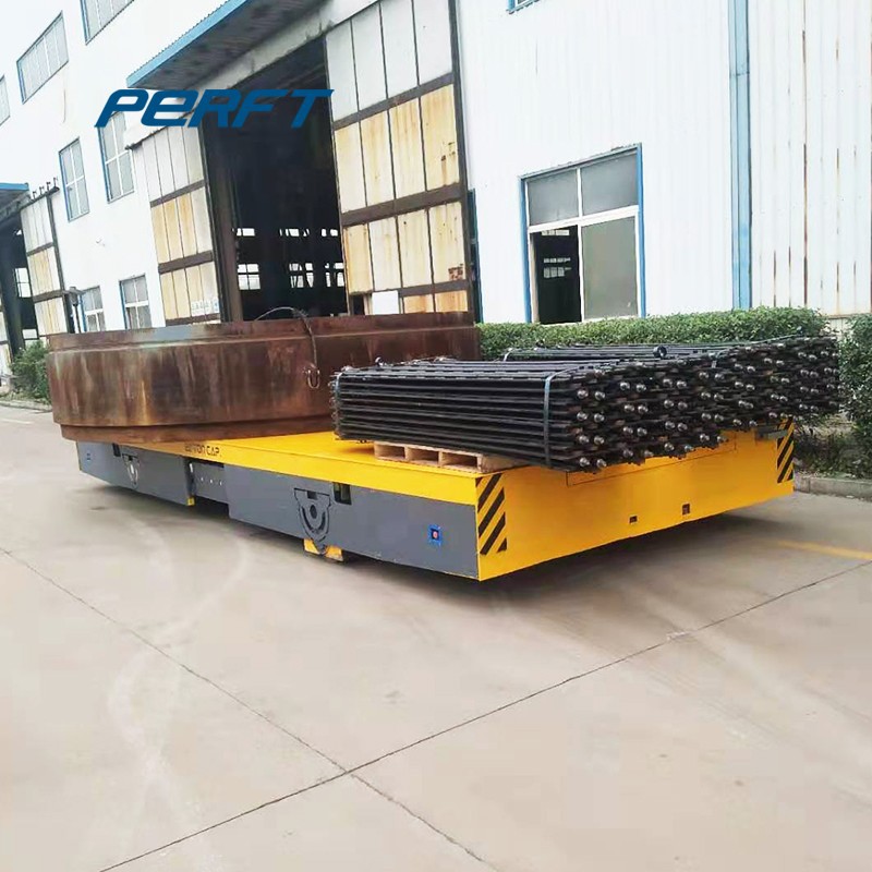 China Supply Electric Flat Transfer Cart Motorized