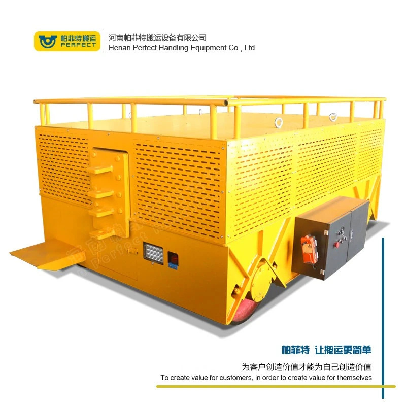 Customized Heavy Load Industrial Motorized Transfer Cart With Warning Alarm 200 Tons suppliers