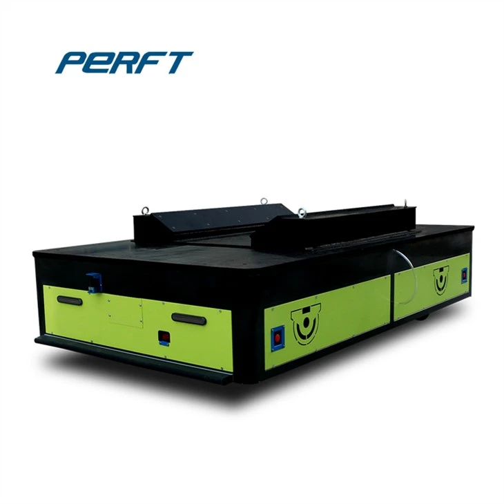 Electric Steel Plate Transfer Cart With Rubber Wheels For Workshop